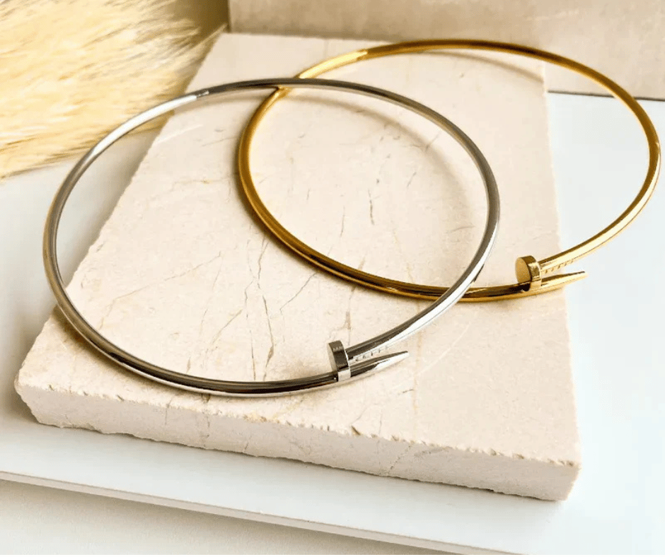 Choker Aro prego  inspiração