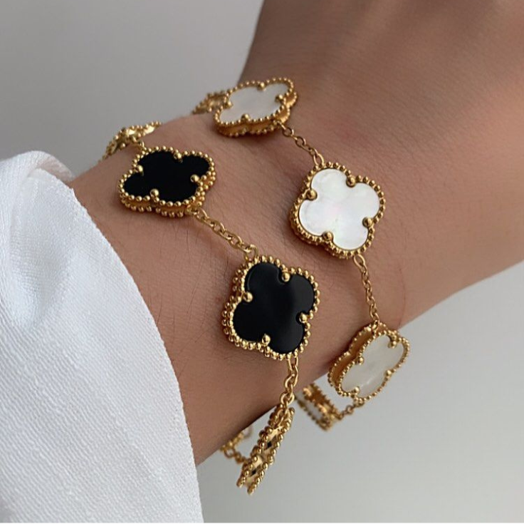Pulseira Trevo Inspiração - Preta