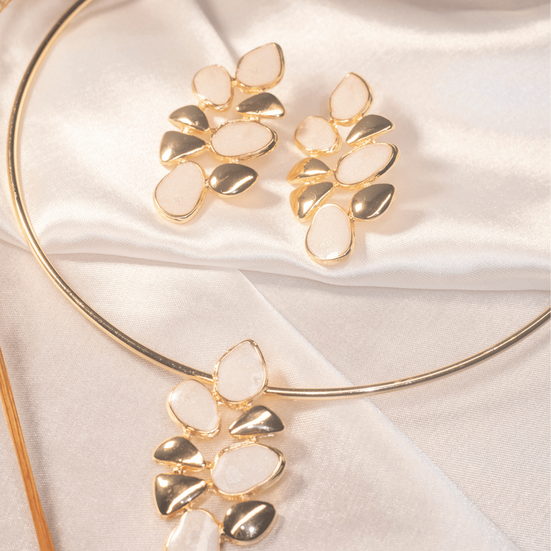 Conjunto Madre Perola Aro