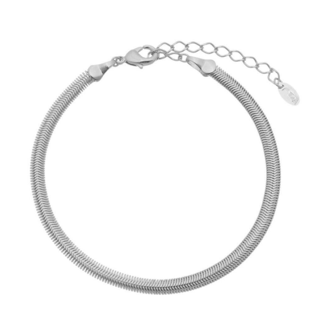 Pulseira de Malha - Aço Inox com Banho