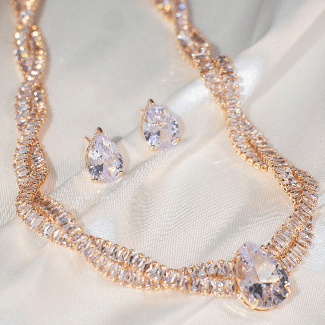 Conjunto em Zircônias Gota