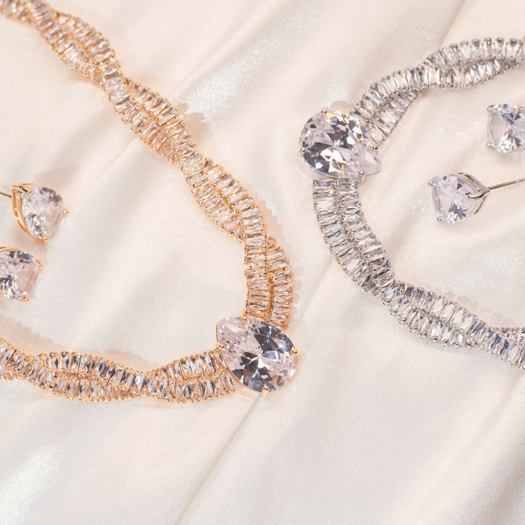 Conjunto em Zircônias Gota