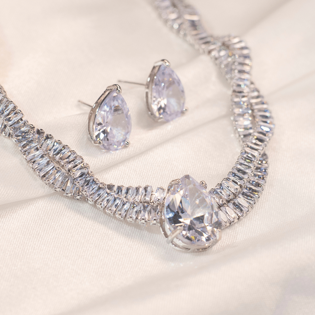 Conjunto em Zircônias Gota