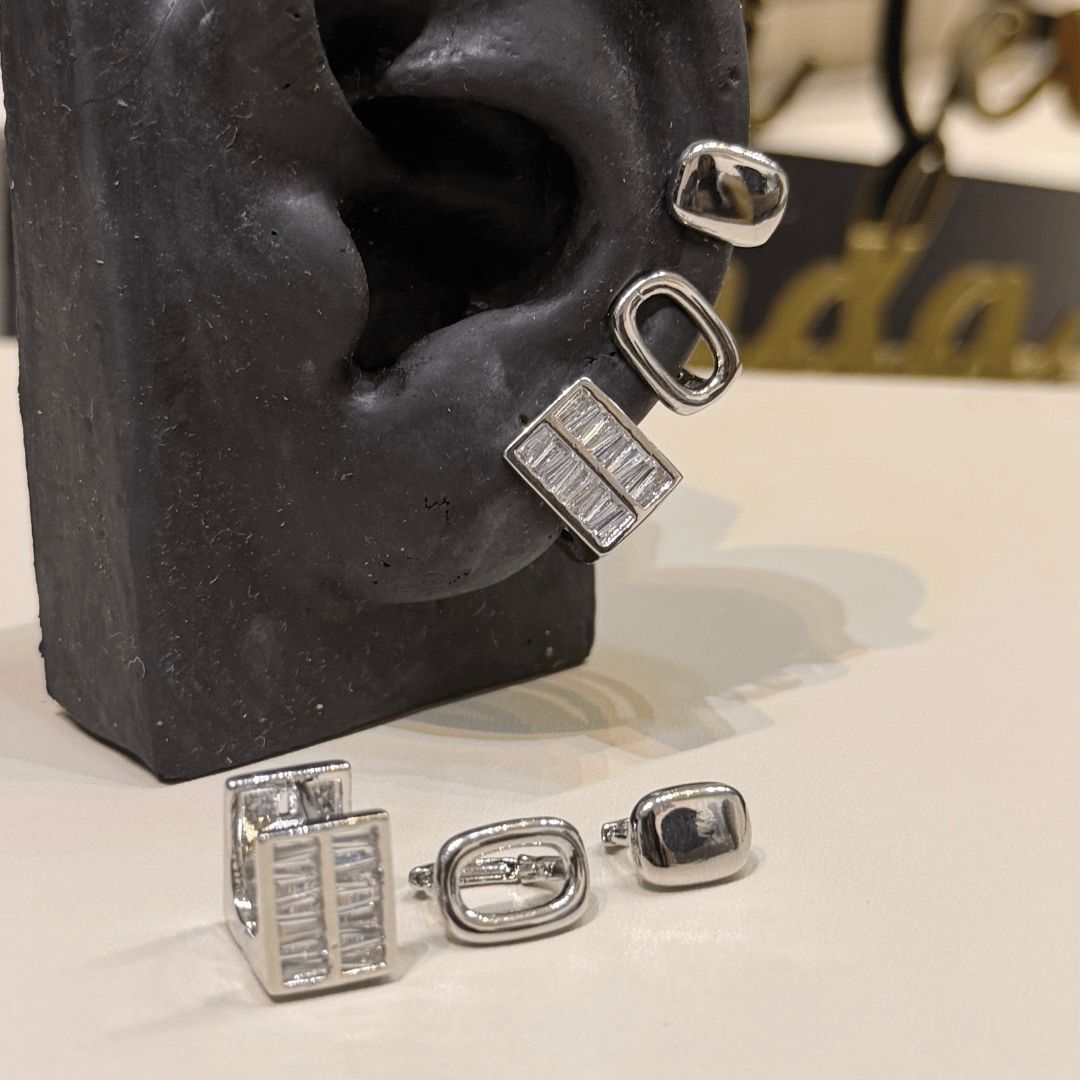 Brinco Trio de Argola Clik - Banho de Ouro