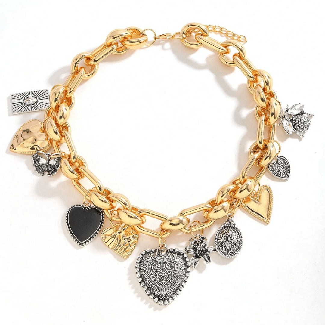 Colar Pingentes Bijuteria Fina