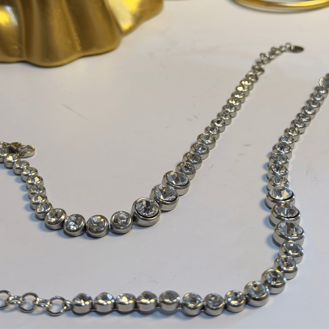 Pulseira Riviera Esferas - Aço com Banho