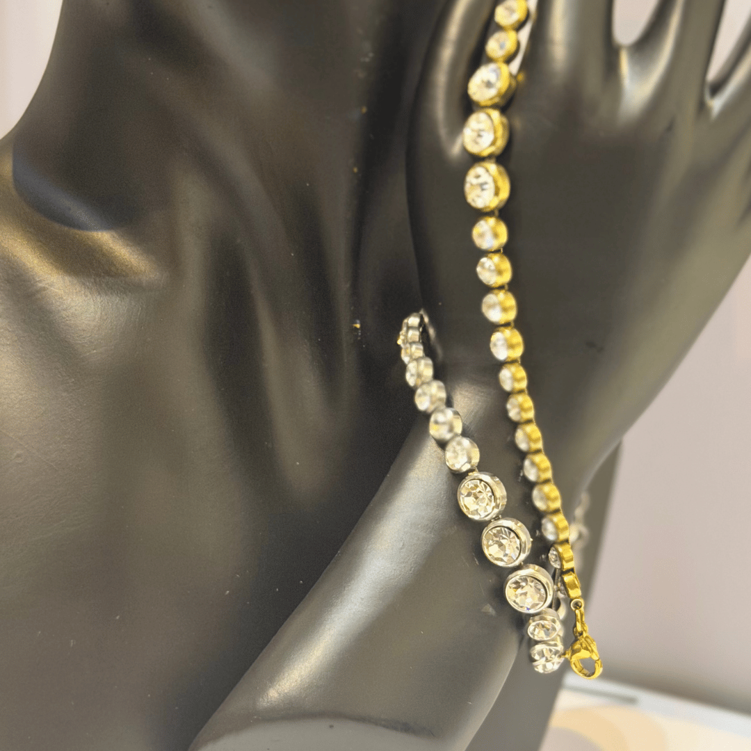 Pulseira Riviera Esferas - Aço com Banho