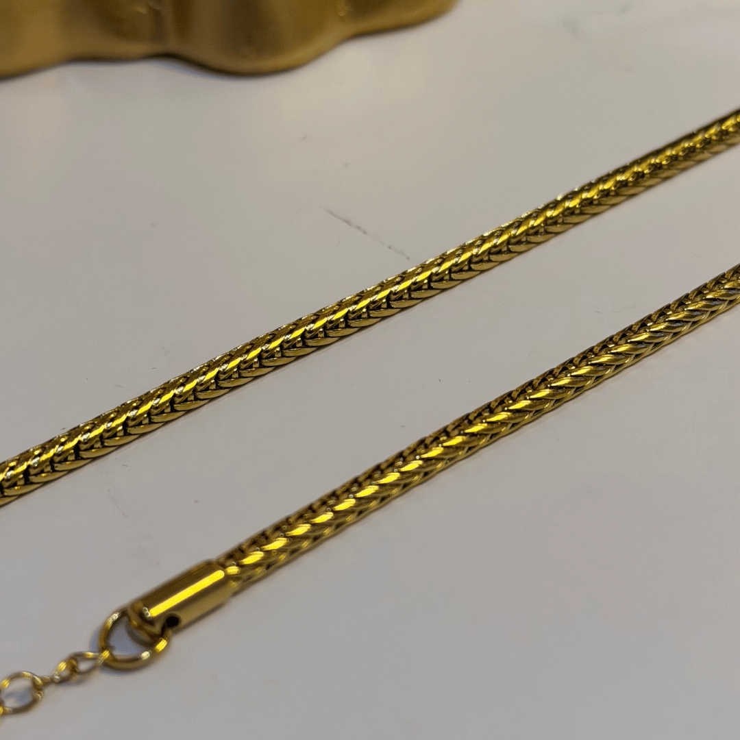 Pulseira Fio redondo - Aço com Banho