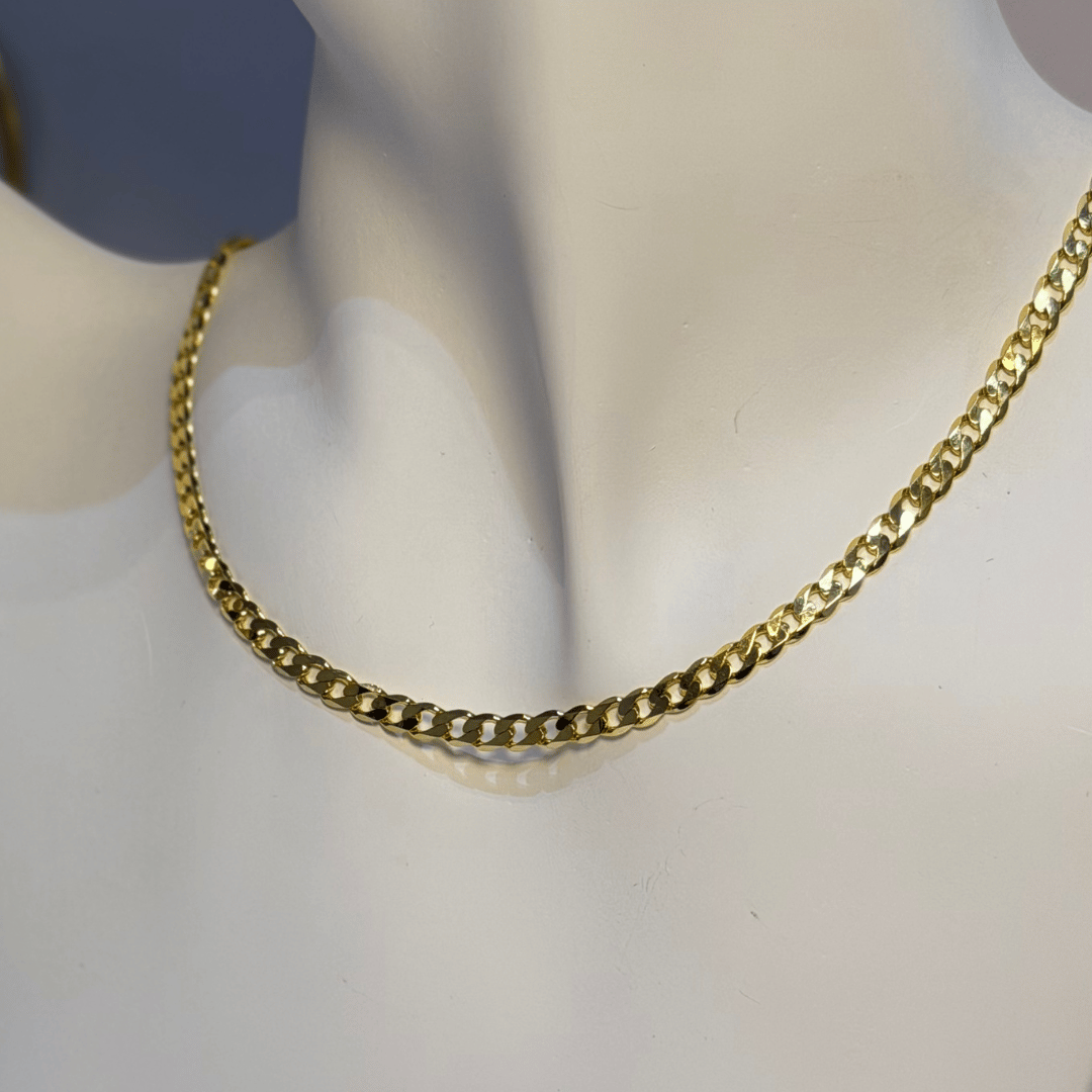 Choker Elos Grumet 4mm - Banho de Ouro