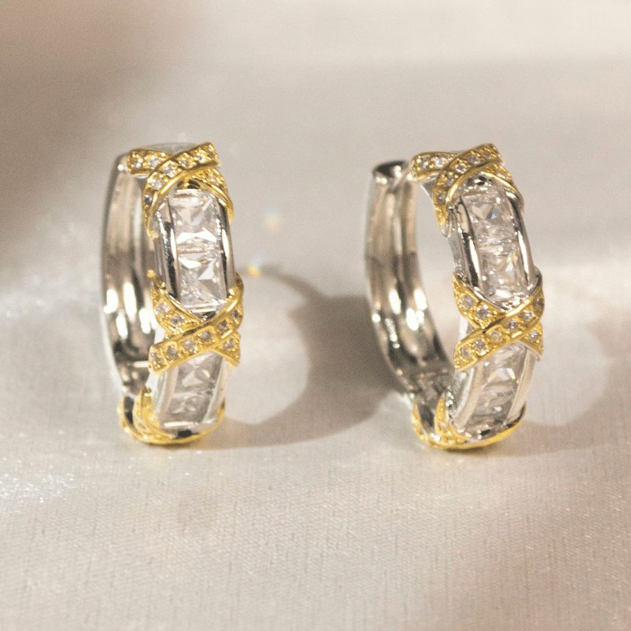 Brinco de Clik Mix Banhos X cravejado