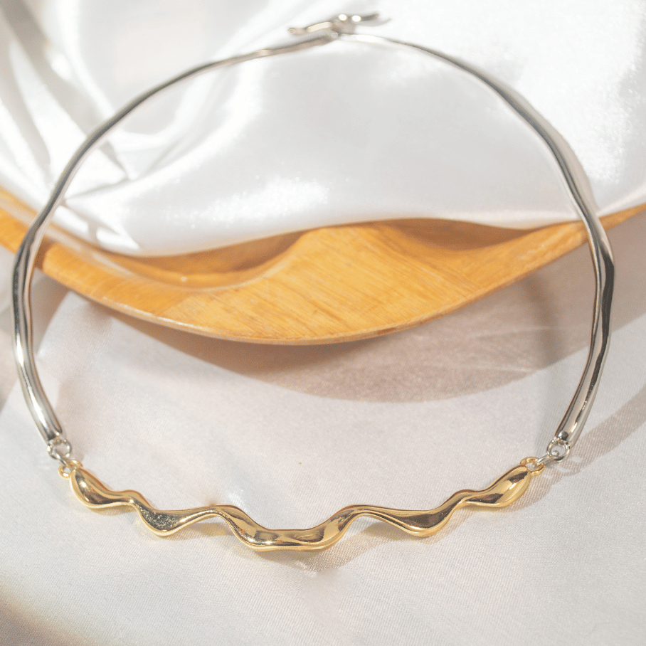 Choker Aro Frente Ondulada - Mix Banhos