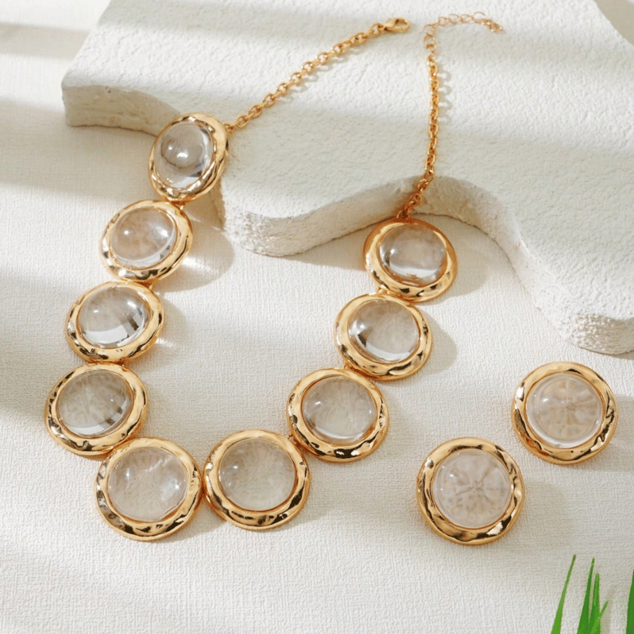 Conjunto Circulo Geométrico em Acrílico - Transparente