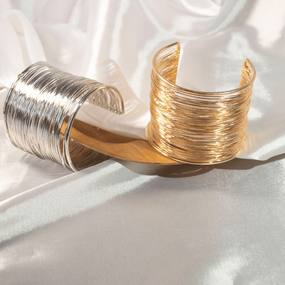 Bracelete Aros - Banho de Rodio