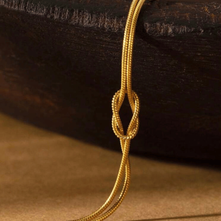 Pulseira Infinito  - Aço com Banho