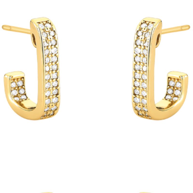ARGOLA MICRO ZIRCONIA RETANGULAR P