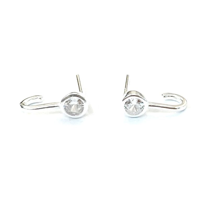 BRINCO ZIRCONIA COM MEIA ARGOLA