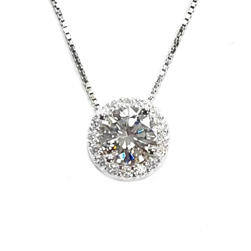GARGANTILHA MOISSANITE PRATA