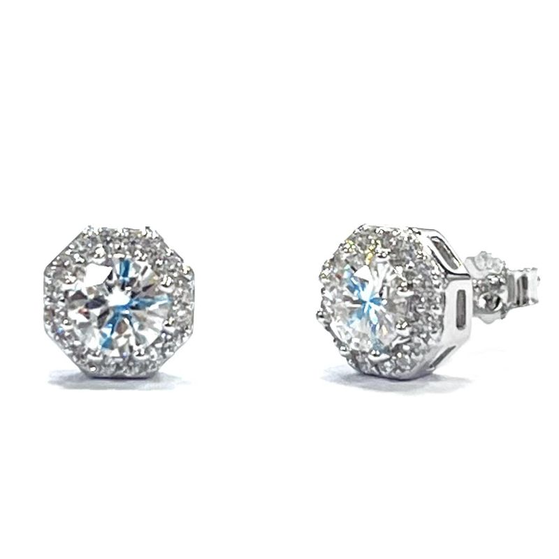 BRINCO MOISSANITE PONTO DE LUZ PRATA