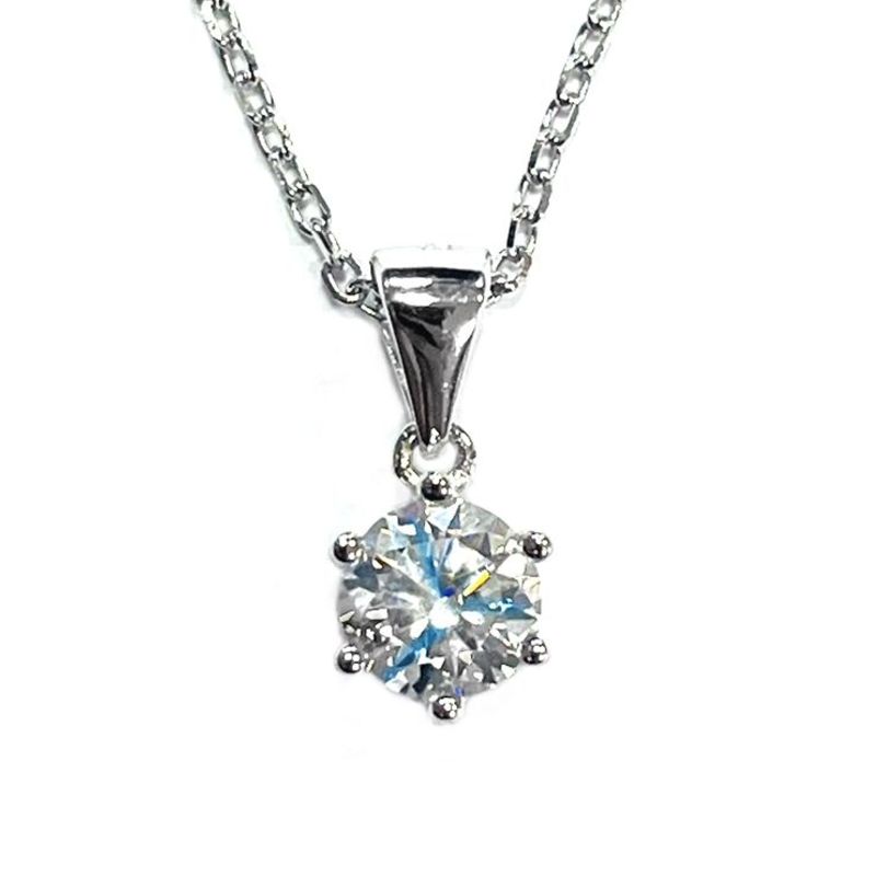 GARGANTILHA MOISSANITE PRATA