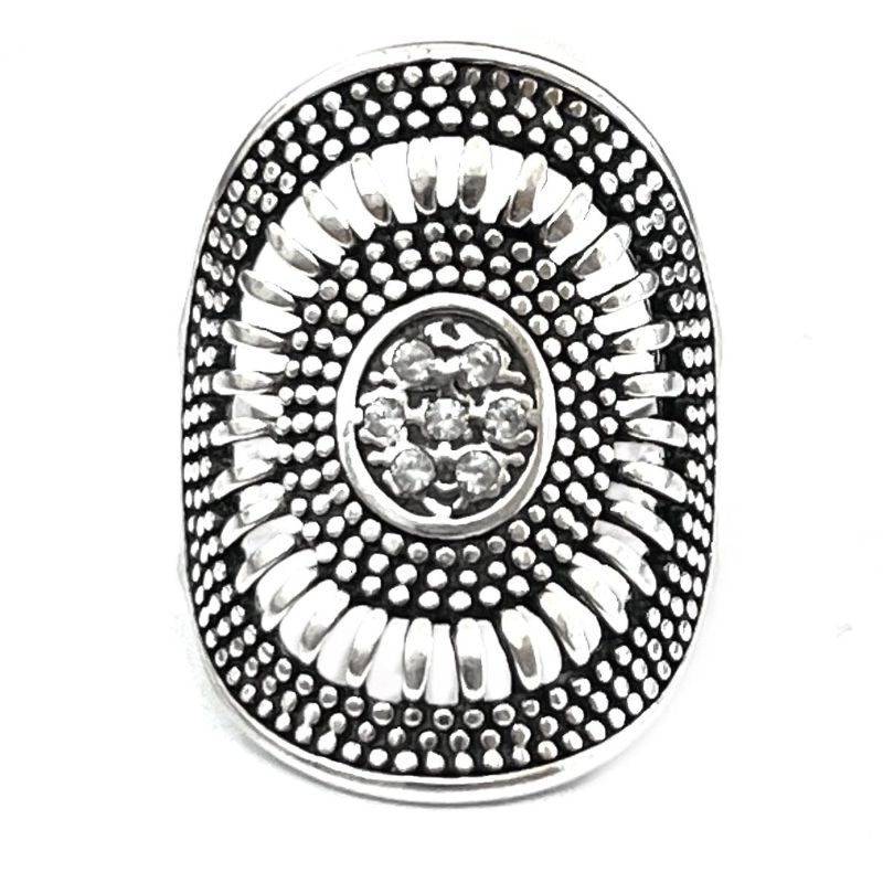 ANEL ESCUDO ZIRCO CRAVE